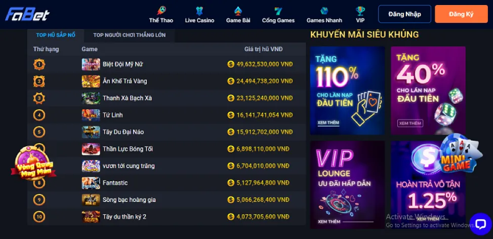 Hướng dẫn đăng nhập Keovip trên máy tính